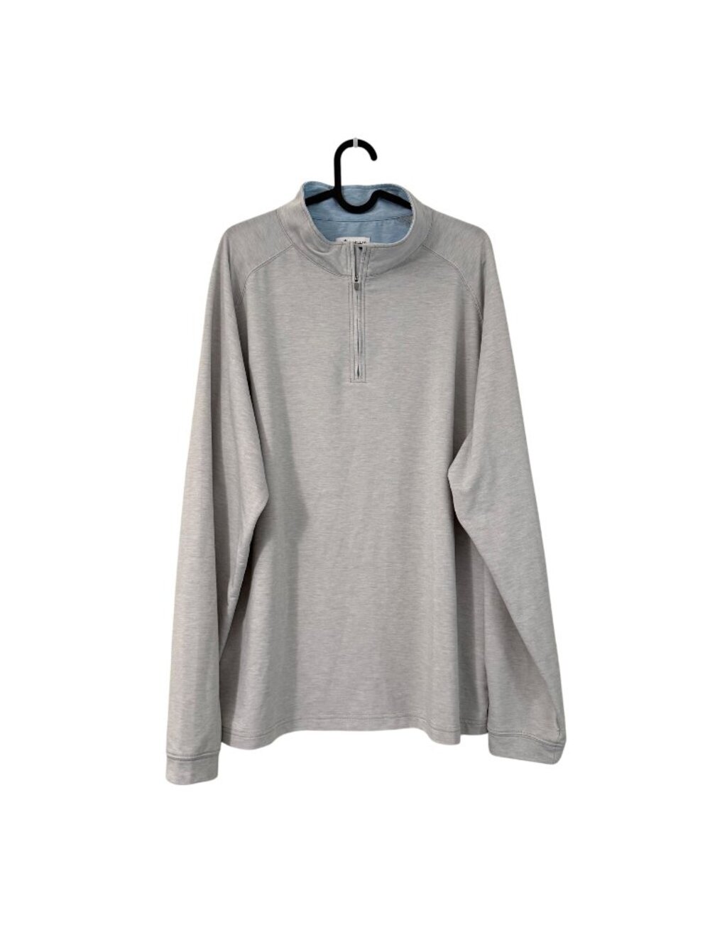 Peter Millar Gray 1/4 Zip Lightweight Pullover Sweater Mens Size XLarge